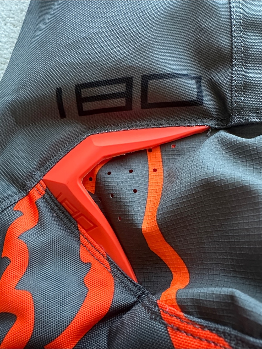 Fox 180 Kids Gray and Orange Motocross Pants - 24Y - Picture 8 of 16